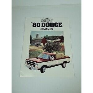 1980 Dodge Ram Pickup Truck Original Sales Brochure Catalog